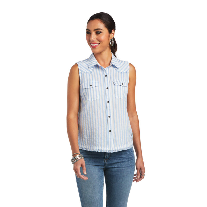 Ariat Hemden Damen - Boom Boom HellBlau ( BCXRI-6498 )